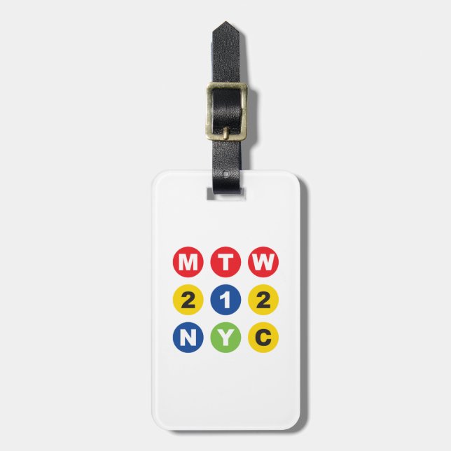 Étiquette À Bagage logo MTW (Devant Vertical)