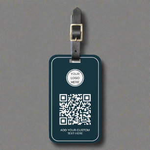 Étiquette À Bagage Logo professionnel personnalisé QR Code profession