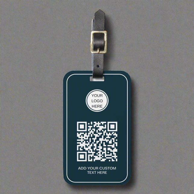 Étiquette À Bagage Logo professionnel personnalisé QR Code profession (Créateur téléchargé)