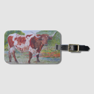 Étiquette À Bagage Longhorn