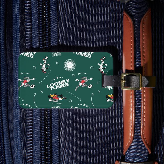 Étiquette À Bagage LOONEY TUNES™ Soccer Playbook Pattern (Insitu Rectoal 4)