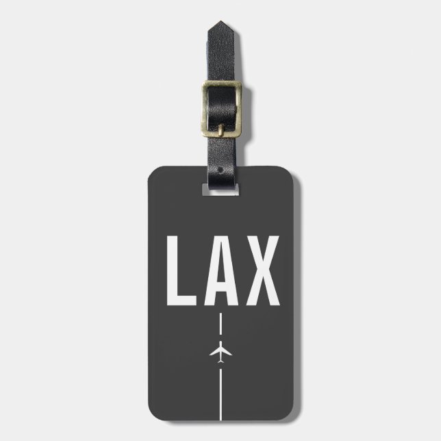 Étiquette À Bagage Los Angeles LAX Airport Code - Aviation (Devant Vertical)