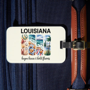 Étiquette À Bagage Louisiane - Bayou Breeze & Bold Flavers