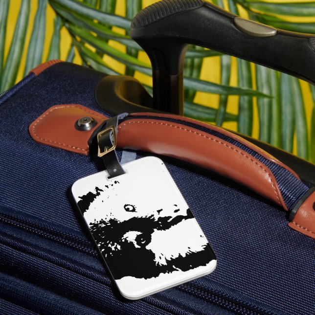 Étiquette À Bagage Loup d'art pop (Insitu Rectoal 1)