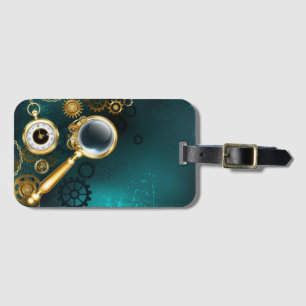 Étiquette À Bagage Loupe en style Steampunk