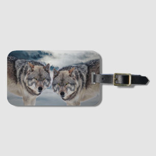 Étiquette À Bagage Loups