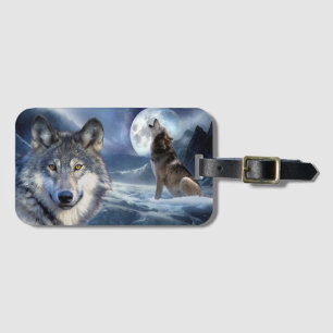 Étiquette À Bagage Loups