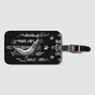 Étiquette À Bagage Louvain de pêche au museau de brochet