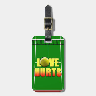 Étiquette À Bagage Love Hurts, Funny Tennis