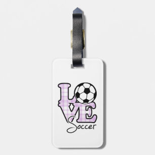 Étiquette À Bagage Love Soccer