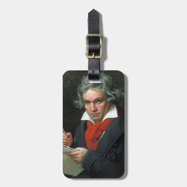 Étiquette À Bagage Ludwig van Beethoven, 1820 (Devant Vertical)