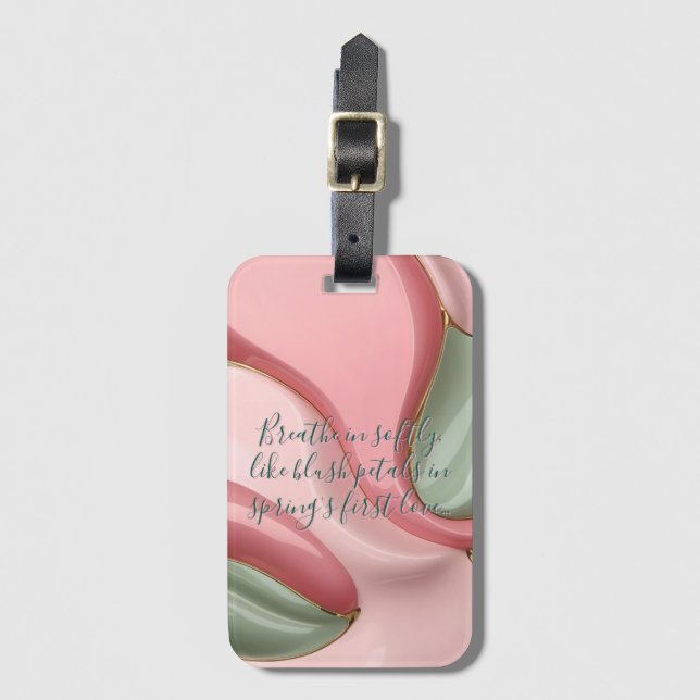 Étiquette À Bagage Luggage tag in stylish graphic (Devant Vertical)