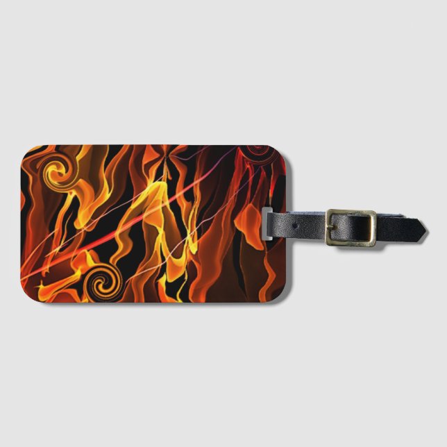 Étiquette À Bagage Lumière de feu (Devant Horizontal)