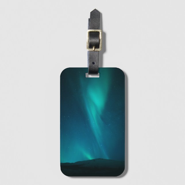 Étiquette À Bagage Lumières du Nord (Devant Vertical)