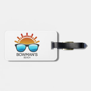 Étiquette À Bagage Lunettes de soleil de Bowman's Beach Floride