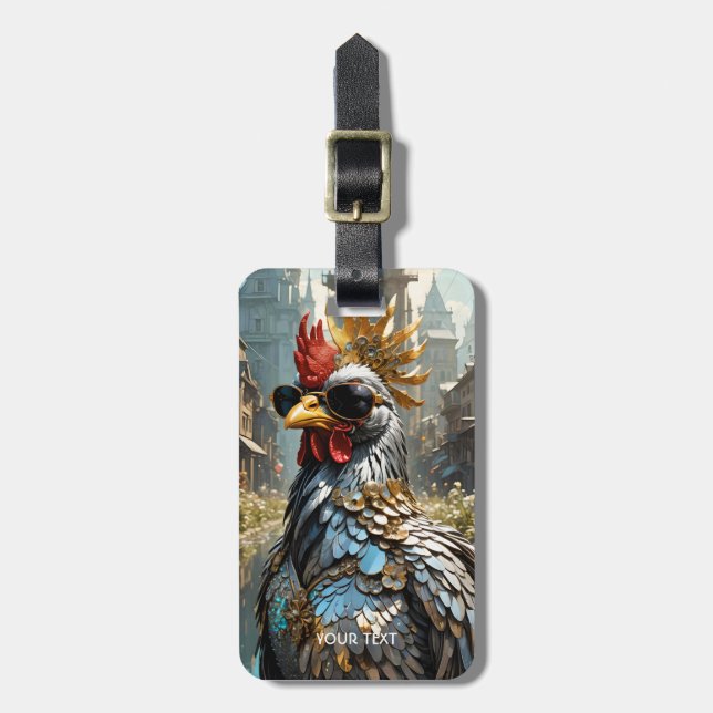 Étiquette À Bagage Lunettes de soleil Imaginaire mignonnes (Devant Vertical)