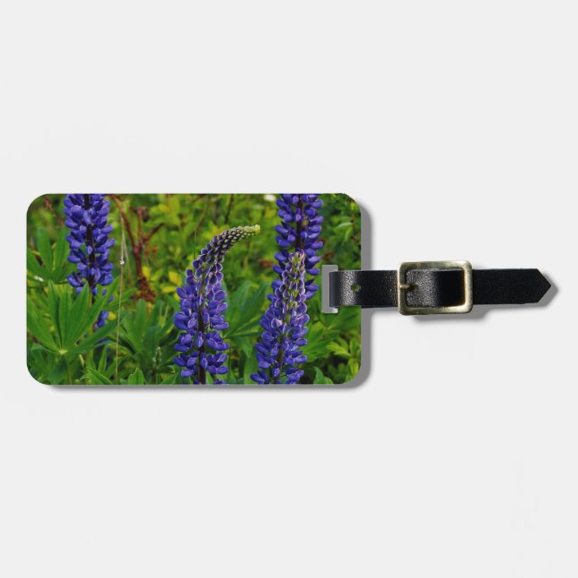Étiquette À Bagage Lupines (Devant horizontal)