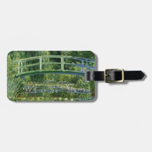 Étiquette À Bagage Lys à eau Claude Monet et pont japonais