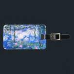 Étiquette À Bagage Lys d'eau rose Monet<br><div class="desc">Une étiquette Monet rose nénuphar avec de belles nénuphars roses flottant dans un étang bleu calme avec des nénuphars. Un grand cadeau Monet pour les amateurs d'impressionnisme et d'art français. Impressionnisme nature serein avec de belles fleurs et paysage d'étang pittoresque.</div>
