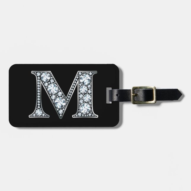 Étiquette À Bagage M "Diamond Bling" Luggage Tag (Devant horizontal)