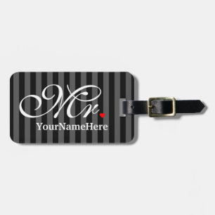 Étiquette À Bagage M. personnalisé Husband Groom His Hers l'épouse