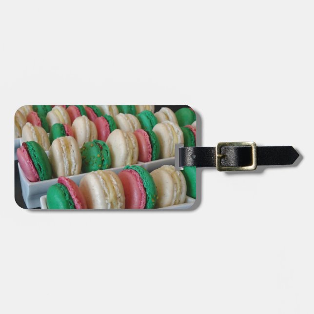 Étiquette À Bagage Macarons (Devant horizontal)