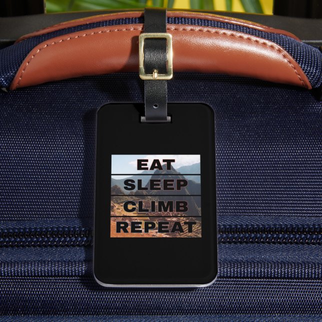 Étiquette À Bagage Machu Picchu Pérou - Mangez Sleep Climat Répéter (Insitu Rectoal 2)