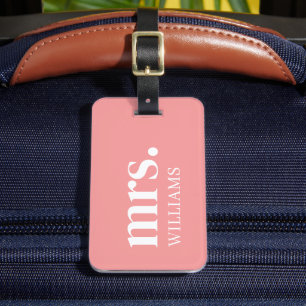 Étiquette À Bagage Madame Étiquette de Bagage Nouvellement Mariée Mod