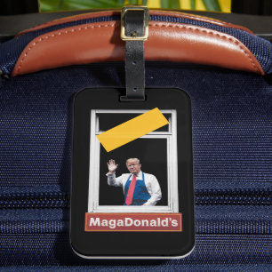 Étiquette À Bagage MAGADonald's Trump 2024