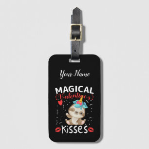 Étiquette À Bagage Magical Valentine's Kisses