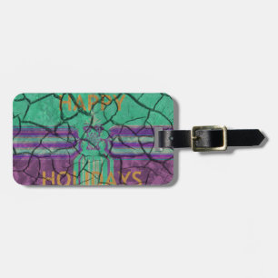 Étiquette À Bagage Magnifique rustique fissuré boue amour guérit art