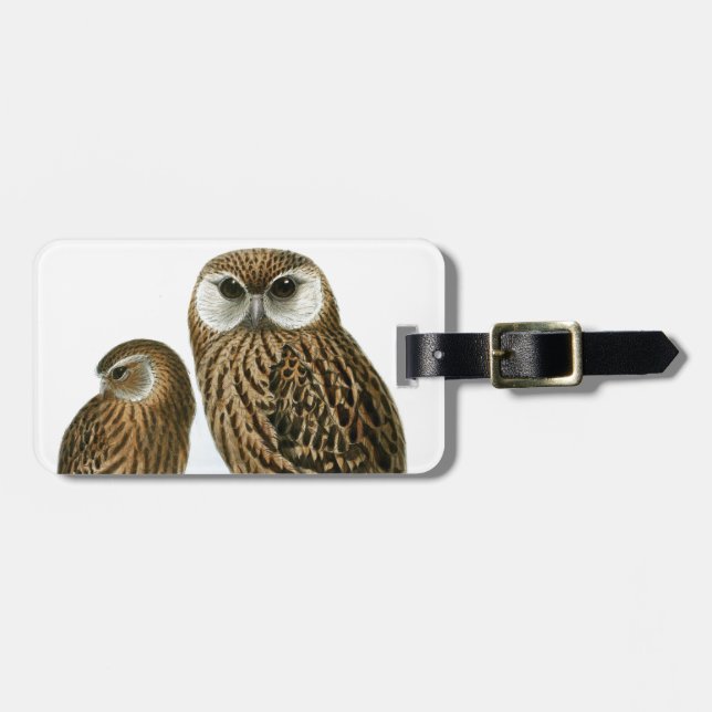 ÉTIQUETTE À BAGAGE MAGNIFIQUES YEUX OWL (Devant horizontal)