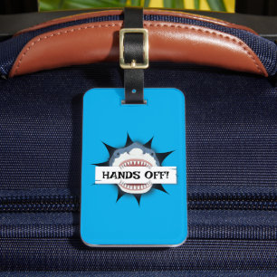 Étiquette À Bagage Main Off My Luggage Funny Shark Attack