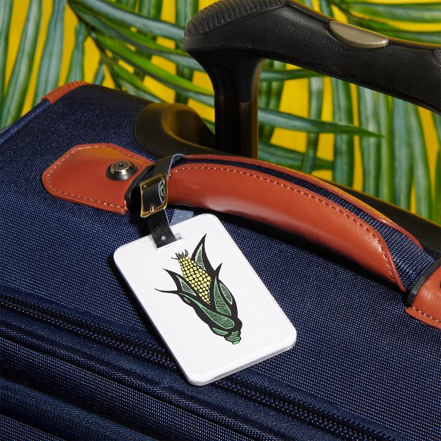 Étiquette À Bagage Maïs en épi Ferme rustique Légume (Créateur téléchargé)