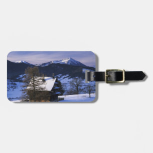 Étiquette À Bagage Maison de ferme et mont Rigi et Pilatus,