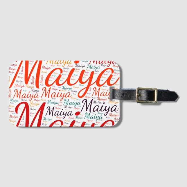 Étiquette À Bagage Maiya (Devant Horizontal)