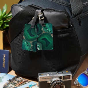 Étiquette À Bagage Malachite Cu6CO3(OH)2