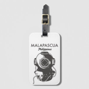 Étiquette À Bagage Malapascua Philippines Plongée poster de voyage Ma