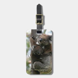 Étiquette À Bagage Maman et Baby Koala