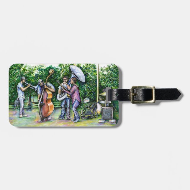 Étiquette À Bagage Maman ne m'a jamais averti des joueurs tuba (Devant horizontal)