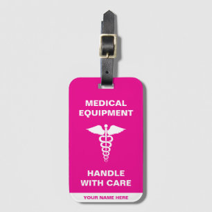 Étiquette À Bagage Manche d'équipement Médicale avec soin