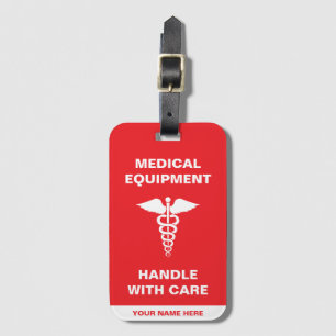 Étiquette À Bagage Manche d'équipement Médicale avec soin