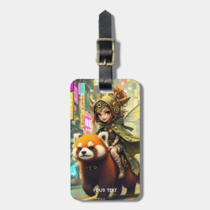 Étiquette À Bagage Manège Fantastique Panda Sauvage Mignon
