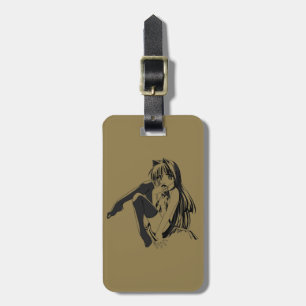 Étiquette À Bagage Manga, Chatte Neko Furry Kawaii Loli