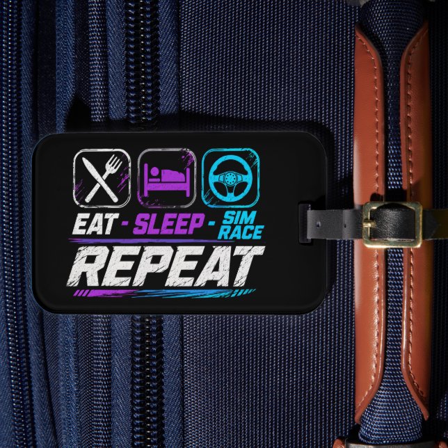 Étiquette À Bagage Manger dormir sim course répéter pour les fans de  (Insitu Rectoal 4)
