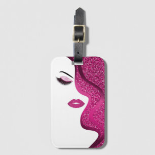 Étiquette À Bagage Maquillage avec effet parties scintillant