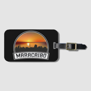 Étiquette À Bagage Maracaibo Venezuela Skyline Coucher de soleil Voya