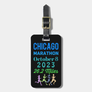 Étiquette À Bagage Marathon de Chicago 2023 - Marathon Tags
