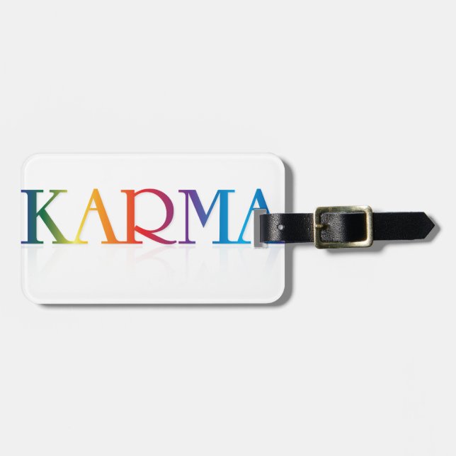 Étiquette À Bagage Marchandises de karma (Devant horizontal)