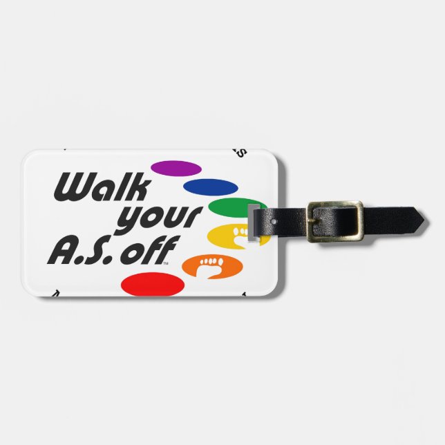 Étiquette À Bagage Marchent votre A.S. Off (Devant horizontal)